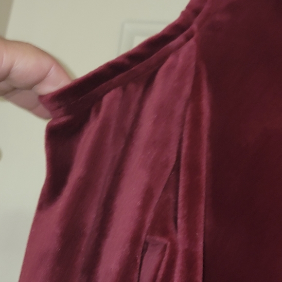 Valentine Day Velour Top M Jolibel Burgundy - Picture 11 of 15